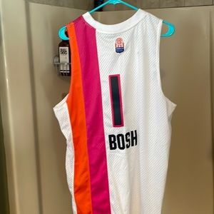 Adidas NBA Chris BOSH Miami Heat jersey #1 size LARGE +2 never worn- but no tags